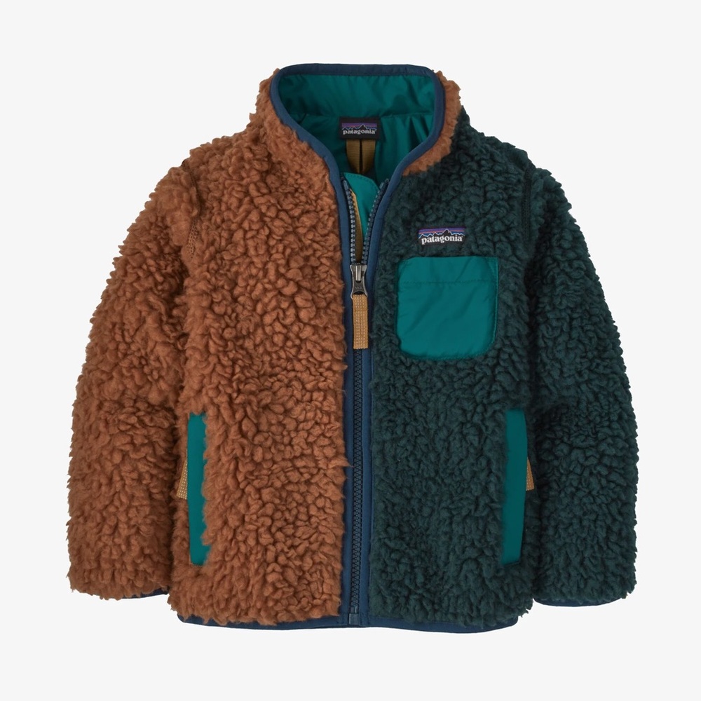 Patagonia Baby Retro-X Fleece Jacket Size 2T Henna Brown